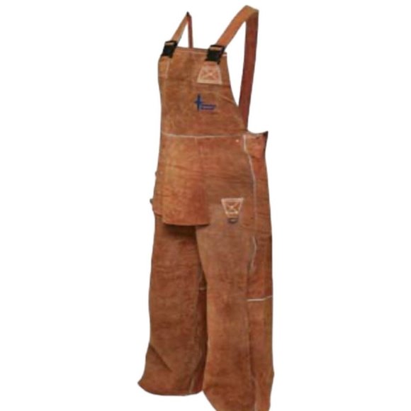Bob Dale Gander Brand Welding Overalls BDG Split Leather Size Small NEW - Picture 15 of 15